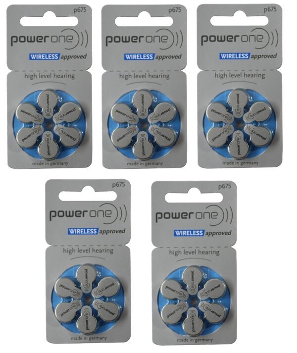 Power One Hearing Aid Battery Size 675 (30 Units)